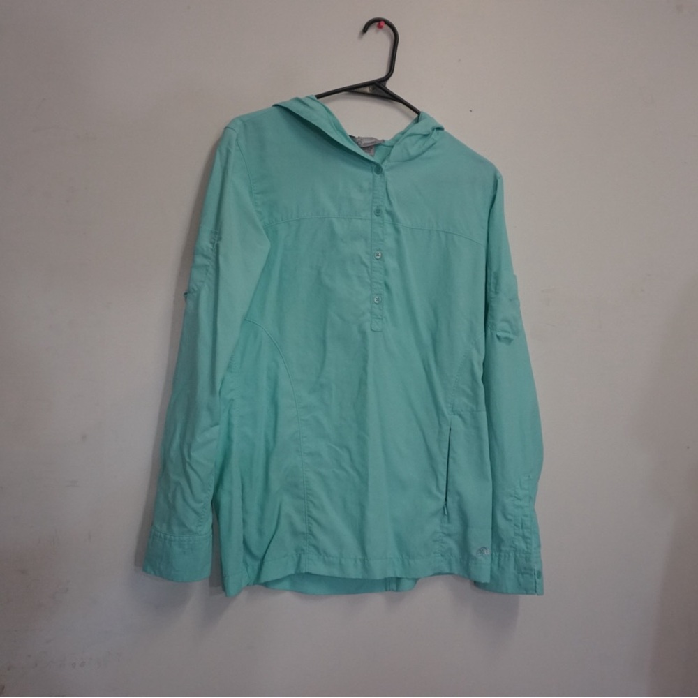 Blue Cloud Veil Half Button Pullover Windbreaker … - image 3